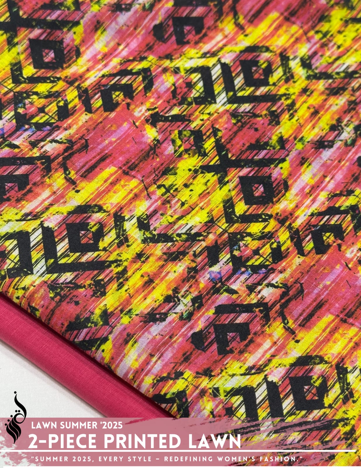 2 Piece All Over Printed Lawn