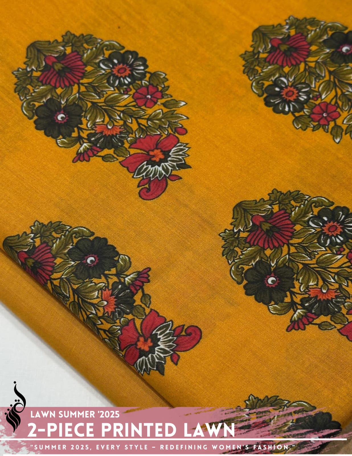 2 Piece All Over Printed Lawn