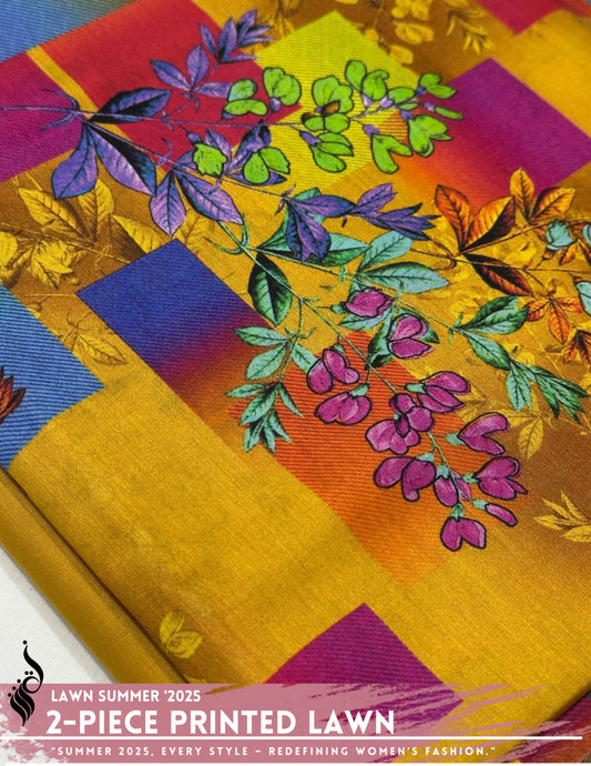 2 Piece All Over Printed Lawn