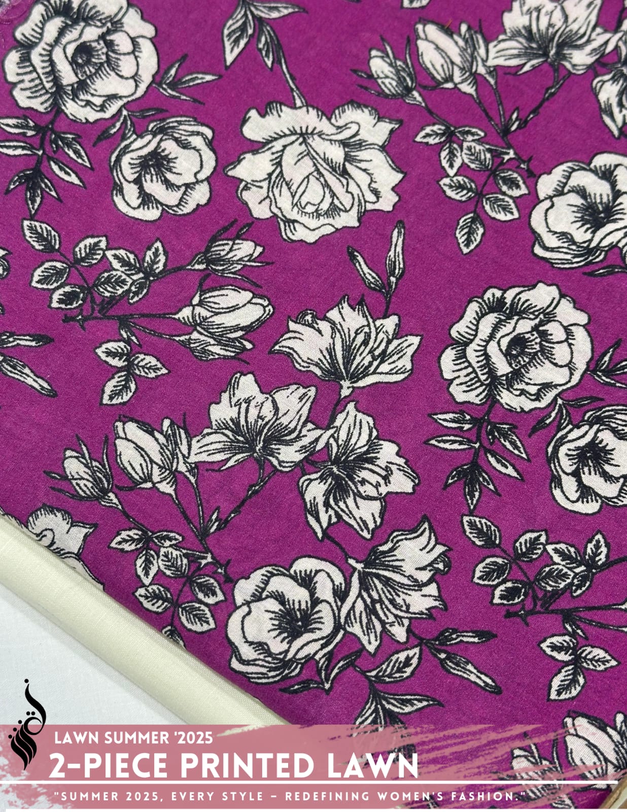 2 Piece All Over Printed Lawn