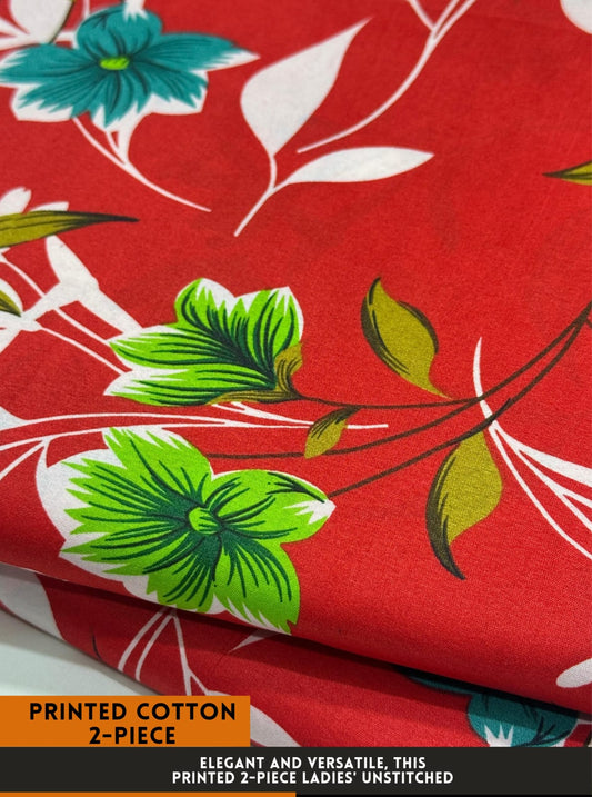 2PC Printed All-Over Cotton ( SUMMER )