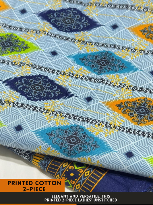 2PC Printed All-Over Cotton ( SUMMER )