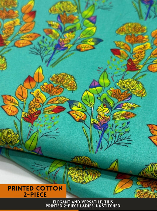 2PC Printed All-Over Cotton ( SUMMER )