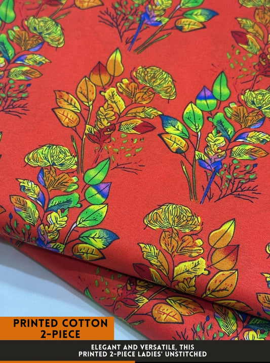 2PC Printed All-Over Cotton ( SUMMER )