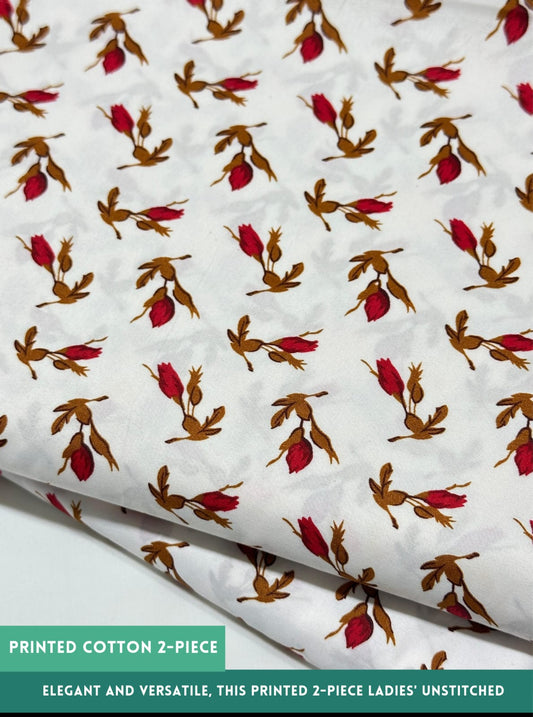 2PC Printed All-Over Cotton ( SUMMER )
