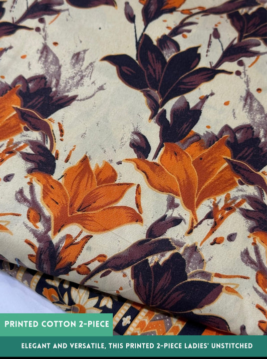 2PC Printed All-Over Cotton ( SUMMER )