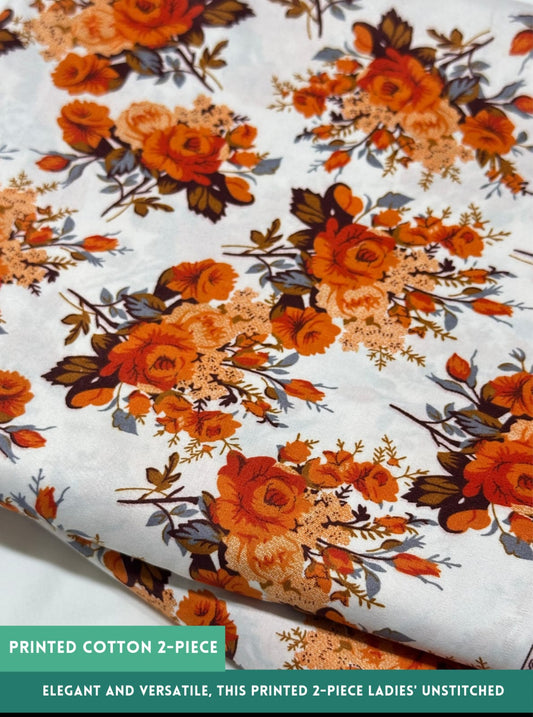 2PC Printed All-Over Cotton ( SUMMER )