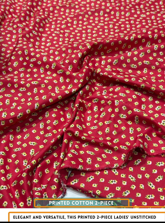 2PC Printed All-Over Cotton ( SUMMER )