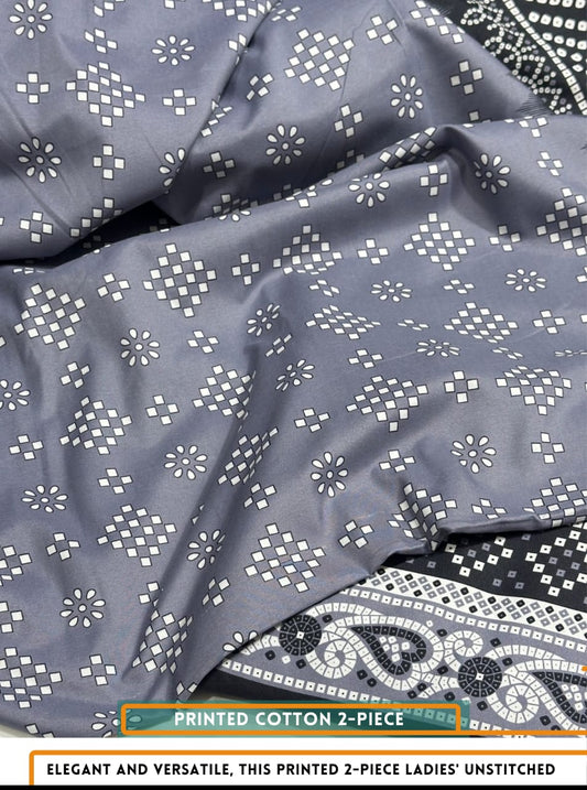 2PC Printed All-Over Cotton ( SUMMER )