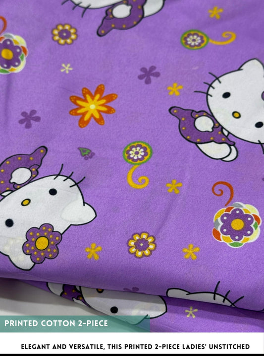 2PC Printed All-Over Cotton ( SUMMER )