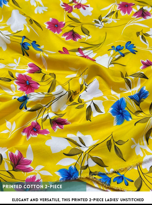 2PC Printed All-Over Cotton ( SUMMER )